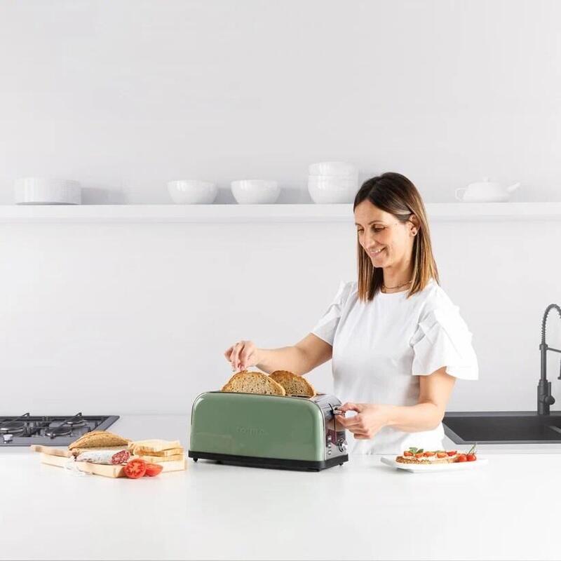 Tostadora Taurus Vintage Color Oliva, 1500 W