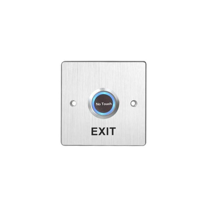 Touch Free Sensor Exit Button Indoor Brushed Ali