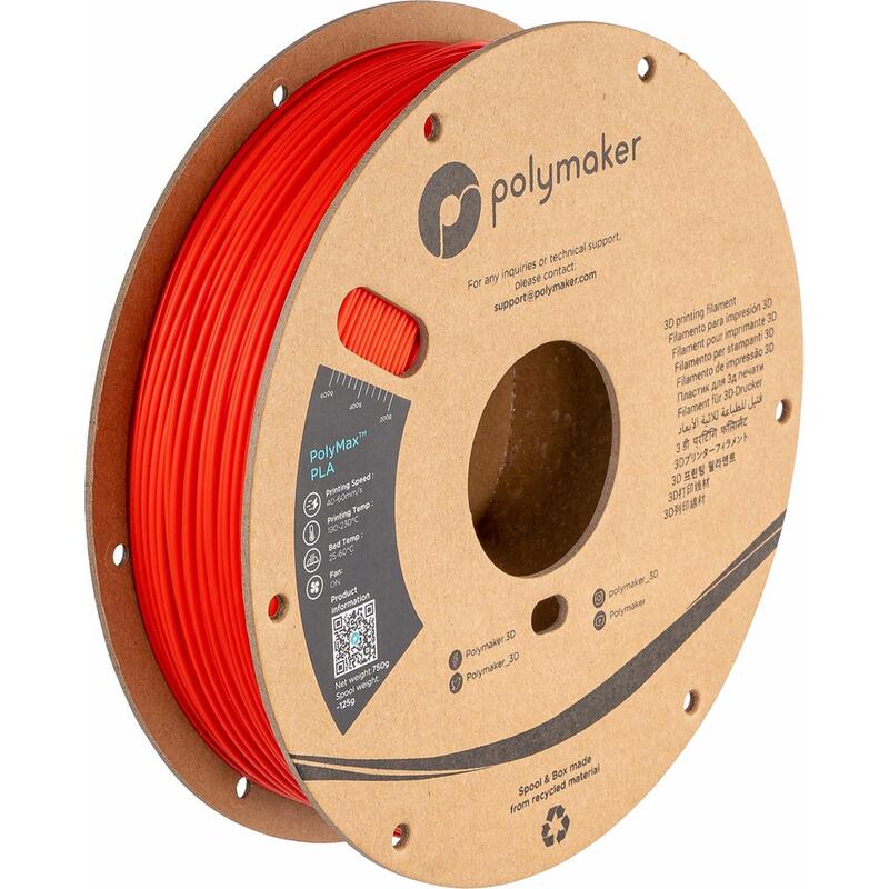 Tough Pla 1,75mm Rojo 0,75kg
