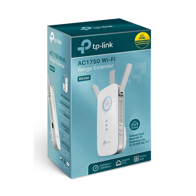 Tp-Link Re450 Repetidor Wi-Fi Amplificador Ac1750 Dual Band