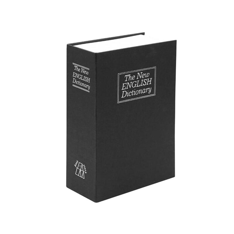 Tracer Booksafe Pro Caja Fuerte Libro Negro Con Cerradura De Combinación 3 Dígitos Diccionario Falso Acero Seguro Para Almacenamiento De Dinero Joyas Documentos Compacto Discreto Para Hogar Oficina