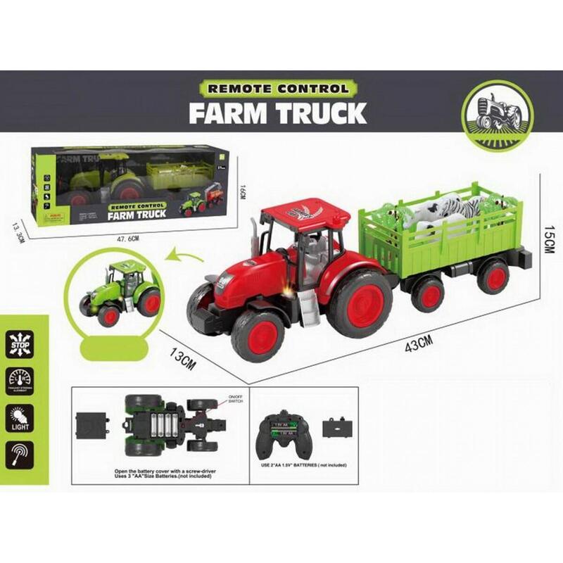 Tractor Con Remolque R/C, Ligero