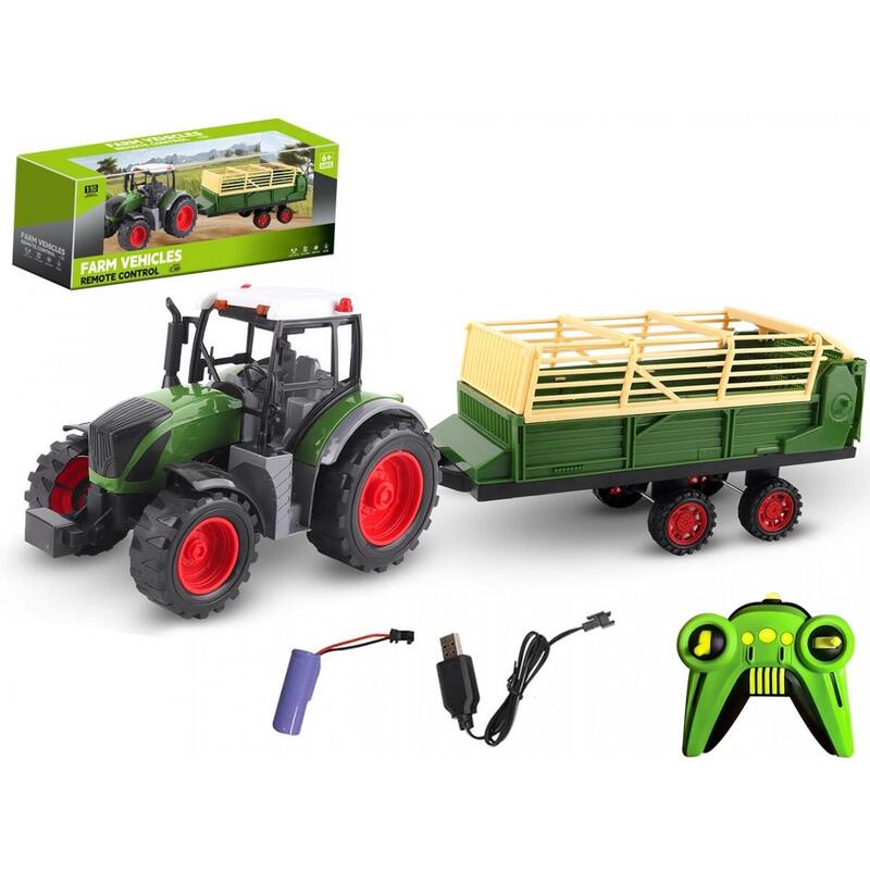 Traktor Z Przyczepa R/C Ladowanie Usb