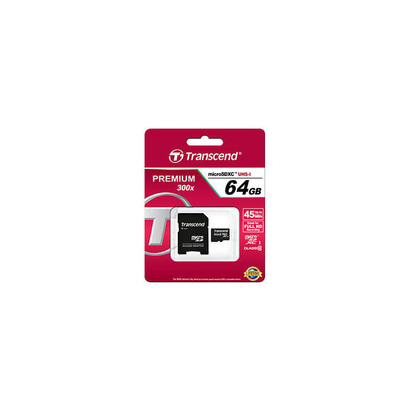 Transcend Ts64gusdxc10 Memoria Flash 64 Gb Microsdxc Clase 10 Uhs-I