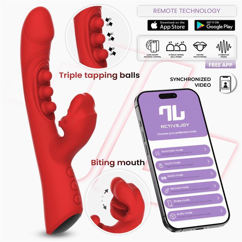 Trixy Vibrador Con Tapping Y Biting Con App
