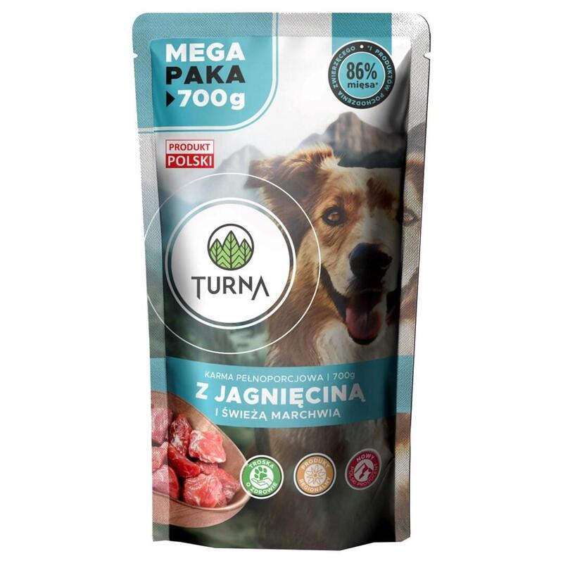 Turna Con Cordero Comida Húmeda Para Perros 700g