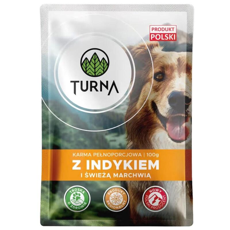 Turna Con Pavo Comida Húmeda Para Perros 100g