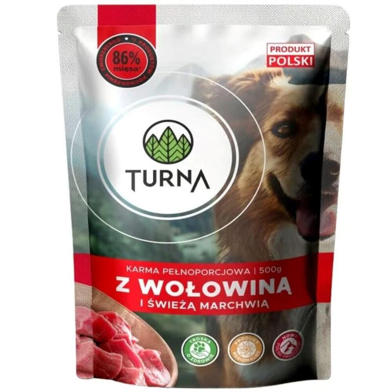 Turna Con Ternera Comida Húmeda Para Perros 500g