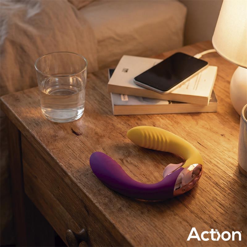 Two Lovers 3 In 1 Vibrador Con Finger Y Succión