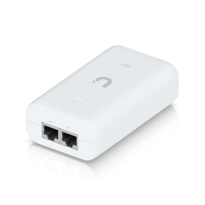 Ubiquiti Adaptador Injector 30w Poe++ 48v/1.25a Inyector Poe++ Ubiquiti U-Poe++ 60w 48v 1,25a