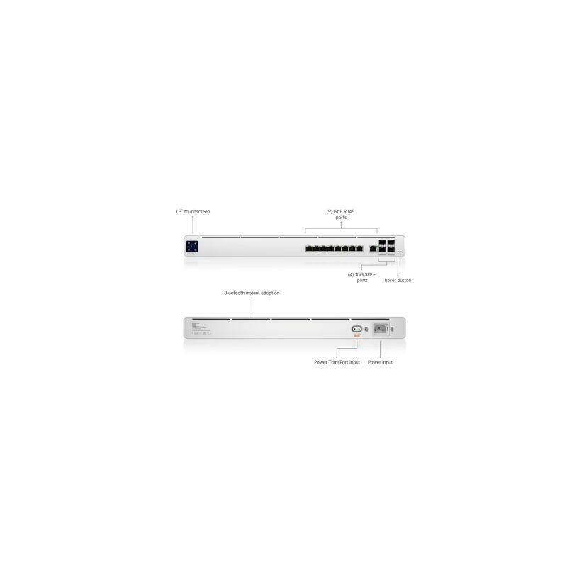 Ubiquiti Uisp-R-Pro Router Multi-Wan 10gbe DiseÑ Ado Para Uso Isp. 9 Puertos Gbe Rj45. 4 Puertos 10g Sfp. Switch De Capa 2 Intergrado. Rendimiento De Hasta 9500 Mbps Nat.