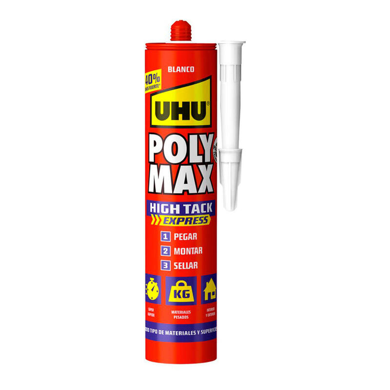 Uhu Poly Max High Tack® Express Blanco 40% 440g Ref. 7000131