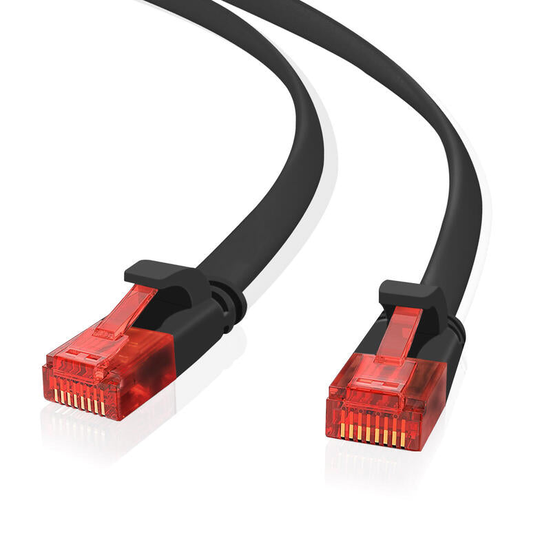 Ultraplano Cable De Red U/Utp Cat 6 Negro 5,0m