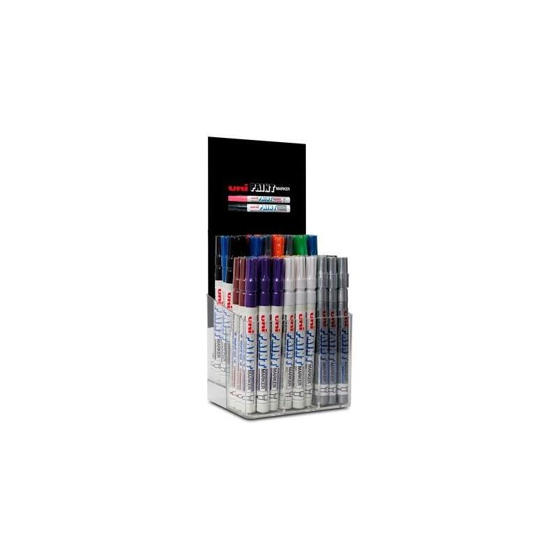 Uniball Expositor Marcador Permanente Paint Marker Px-21/54p Surtido -54u-