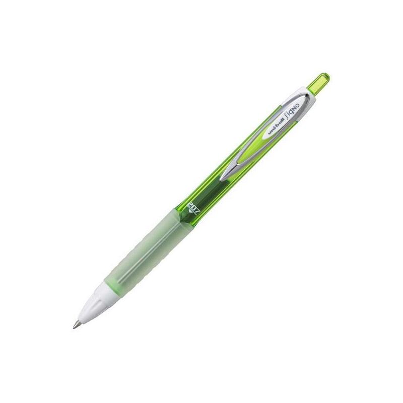 Uniball Rollerball Signo Umn-207f Retráctil Verde -12u-