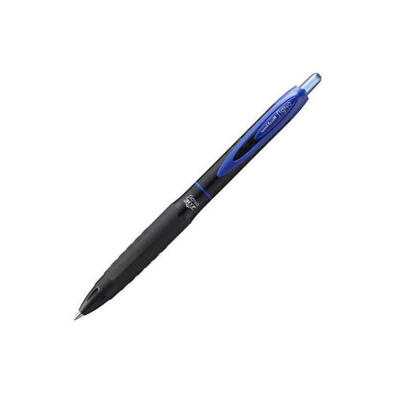 Uniball Rollerball Signo Umn-307 Retráctil Azul -12u-