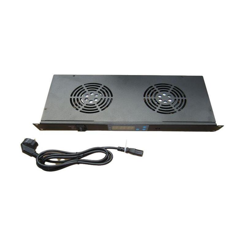 Unidad De Ventilacion Frontal Rack 19". 2 Ventiladores +