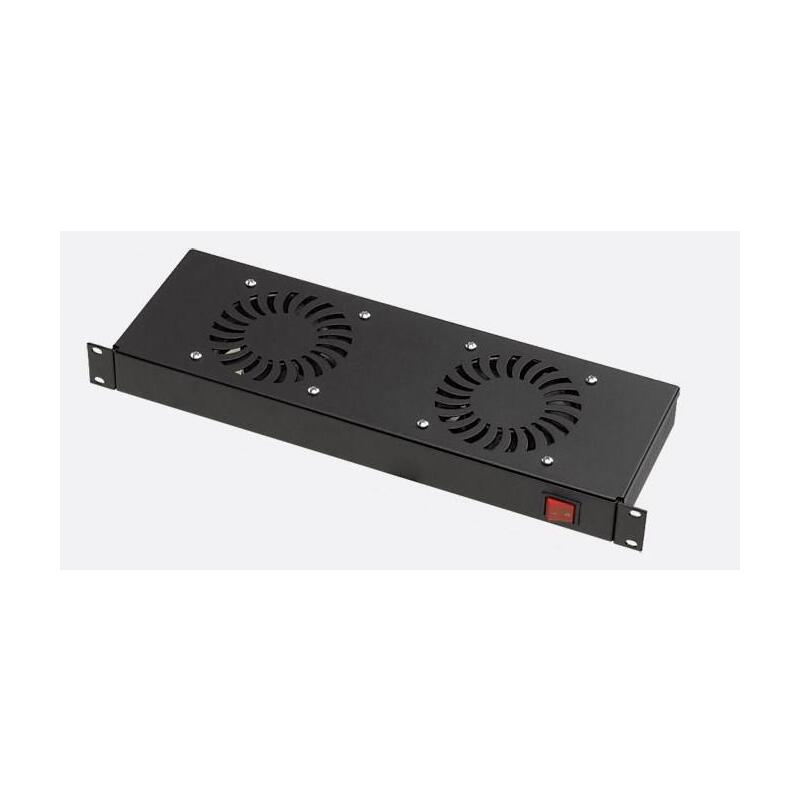 Unidad De Ventilacion Frontal Rack 19". 2 Ventiladores