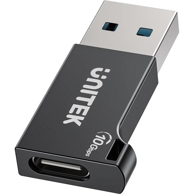 Unitek Adapter Usb-A - Usb-C 10 Gbps M/F Czarny