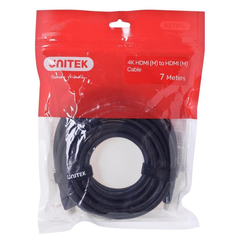 Unitek Hdmi Cable 2.0, 4k 60hz, C11068bk, 7m