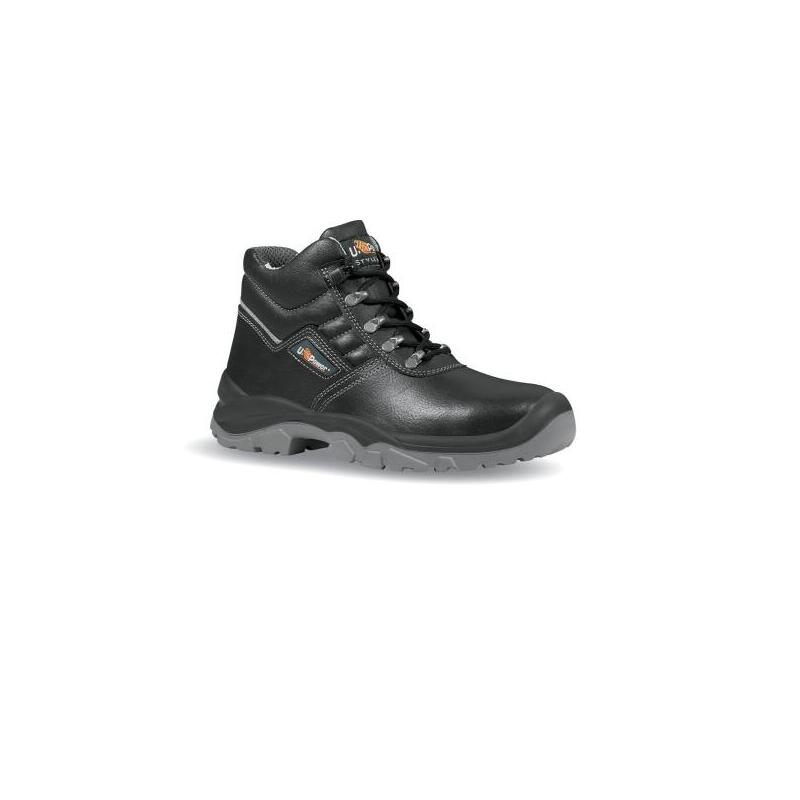 Upower Reptile Rs L Calzado De Seguridad Altos - Talla 38 - Cuero Impreso Hidrofugo, Puntal En Acero, Antiperforacion,