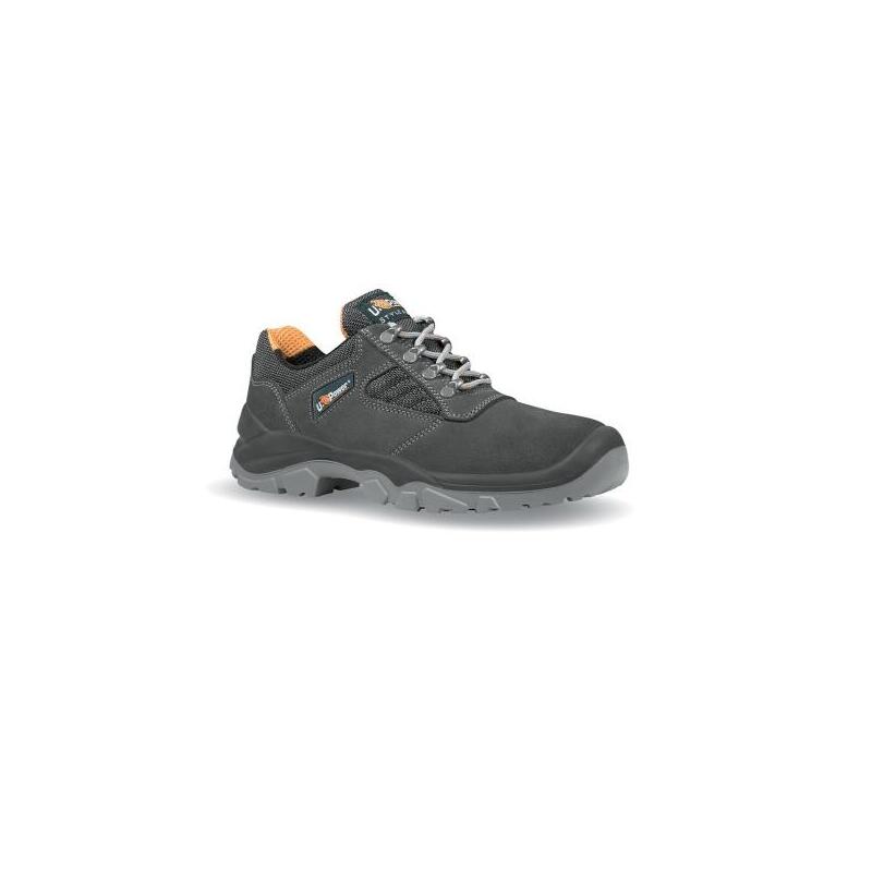 Upower Tudor L Calzado De Seguridad Bajos - Talla 42 - Empeine En Gamuza, Inserciones Textiles Transpirables, Puntal Y