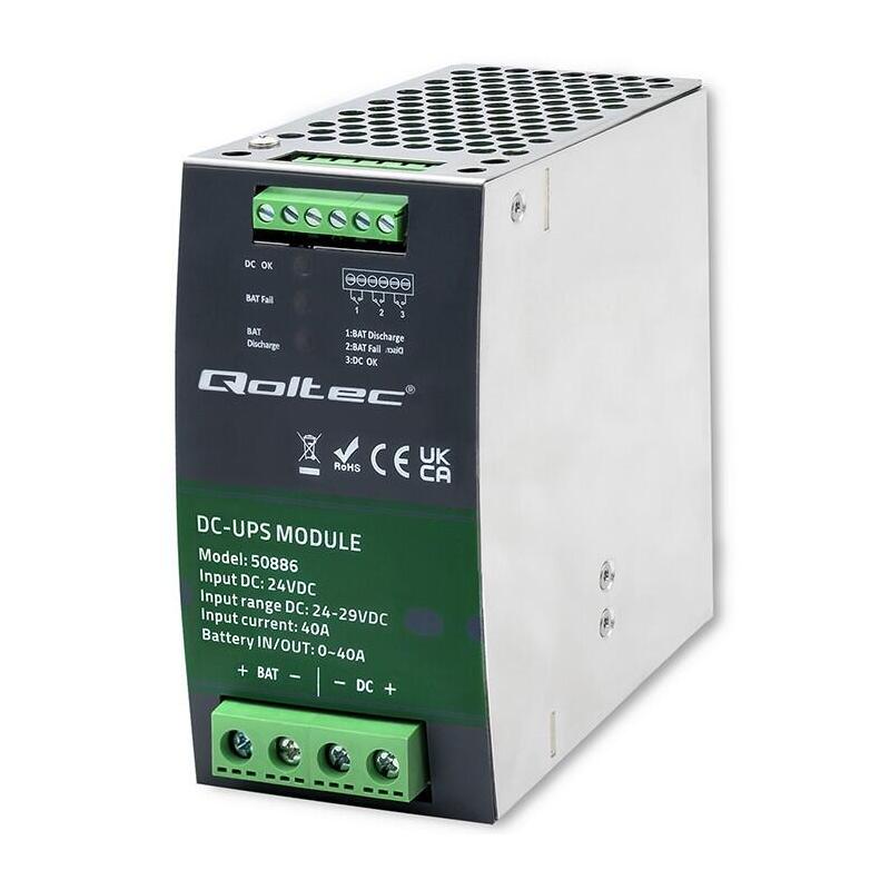 Ups Dc Module For Din Rail, 40a, 24v