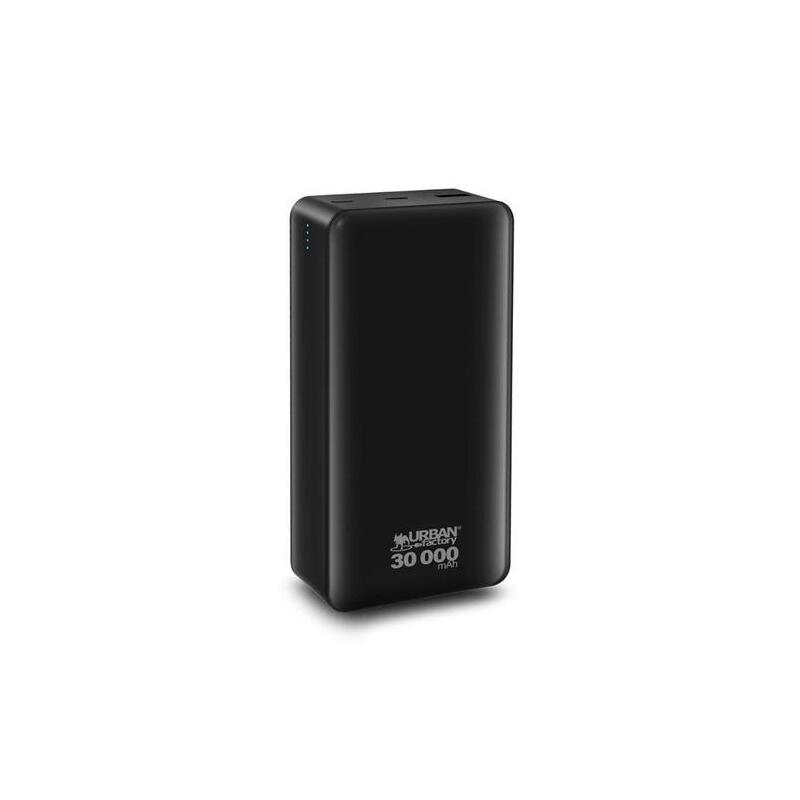 Urban Factory Juicee Max Powerbank 30000mah - Entrada Usb-C - Salida Usb-C Y Usb-A - Negro