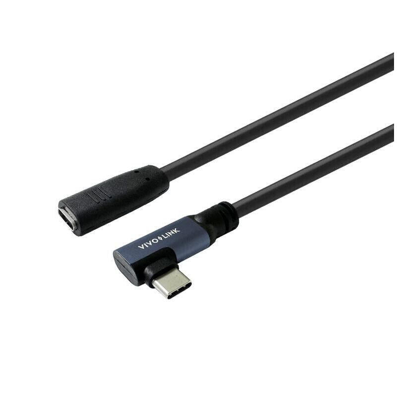 Usb-C Male Angled To Female 0,3m Usb3.2 Supports 20 Gbps