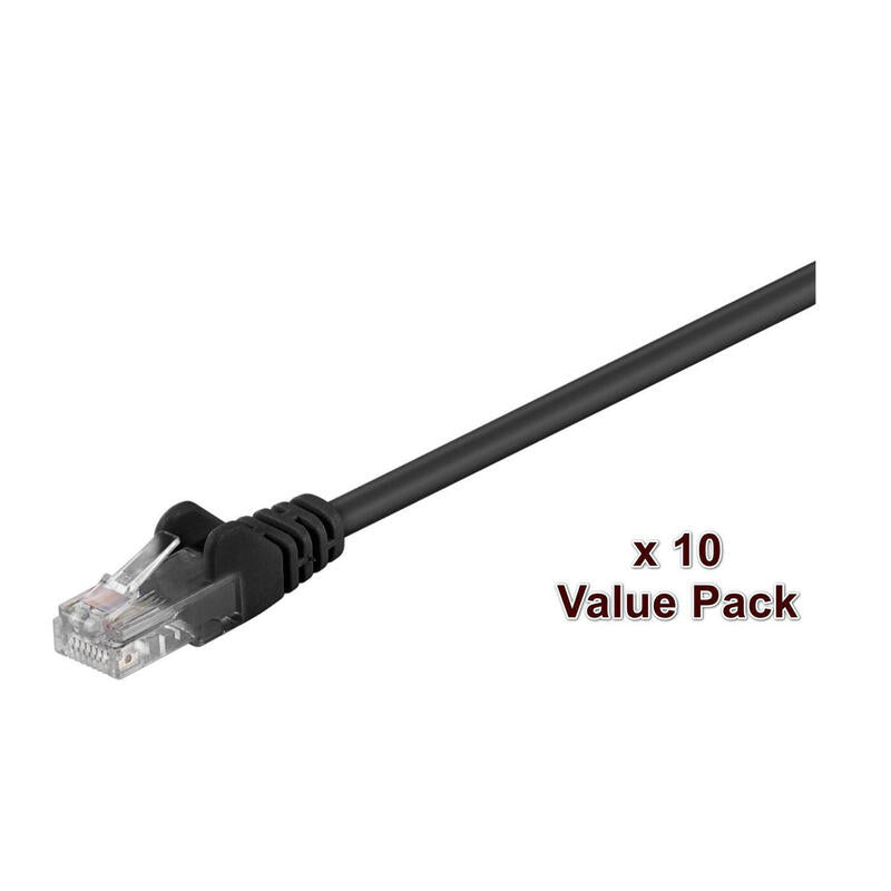 U/Utp Cat5e 7m Black 10 Pack 1 Pcs. = 10 Pcs. In One Bag