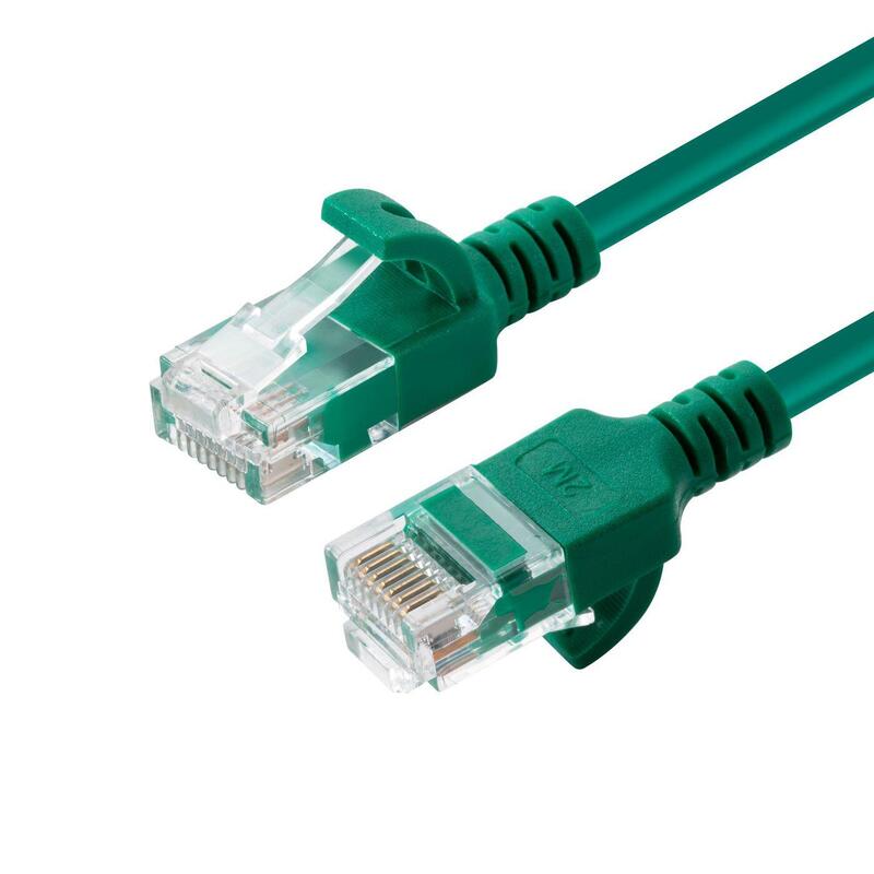 U/Utp Cat6a Slim 3m Green Unshielded Network Cable,