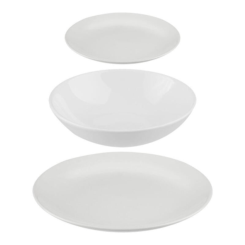 Vajilla 18 Piezas Color Blanco