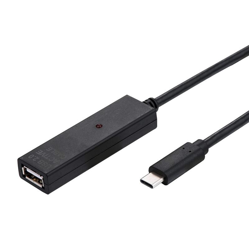 Value Usb 2.0 Verlngerung, Aktiv, Mit Repeater, A-C, Schwarz, 10 M