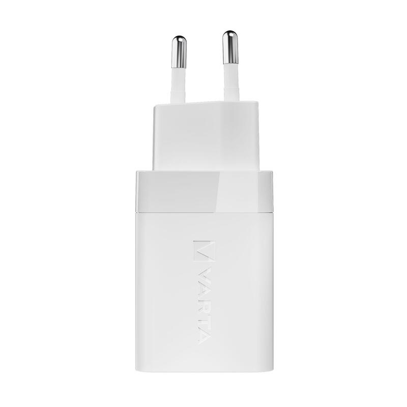 Varta Cargador 38w 1x Usb-C + 1x Usb- A 2-Port Qc 3.0 Blanco