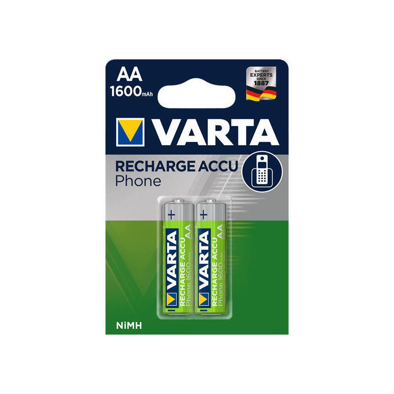Varta Pilas Recargables Phone Aa Hr6 1600mah 2st.