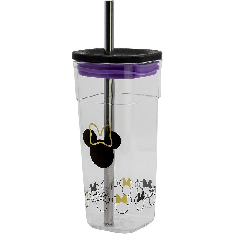Vaso Acrilico Con Pajita 540 Minnie Disney