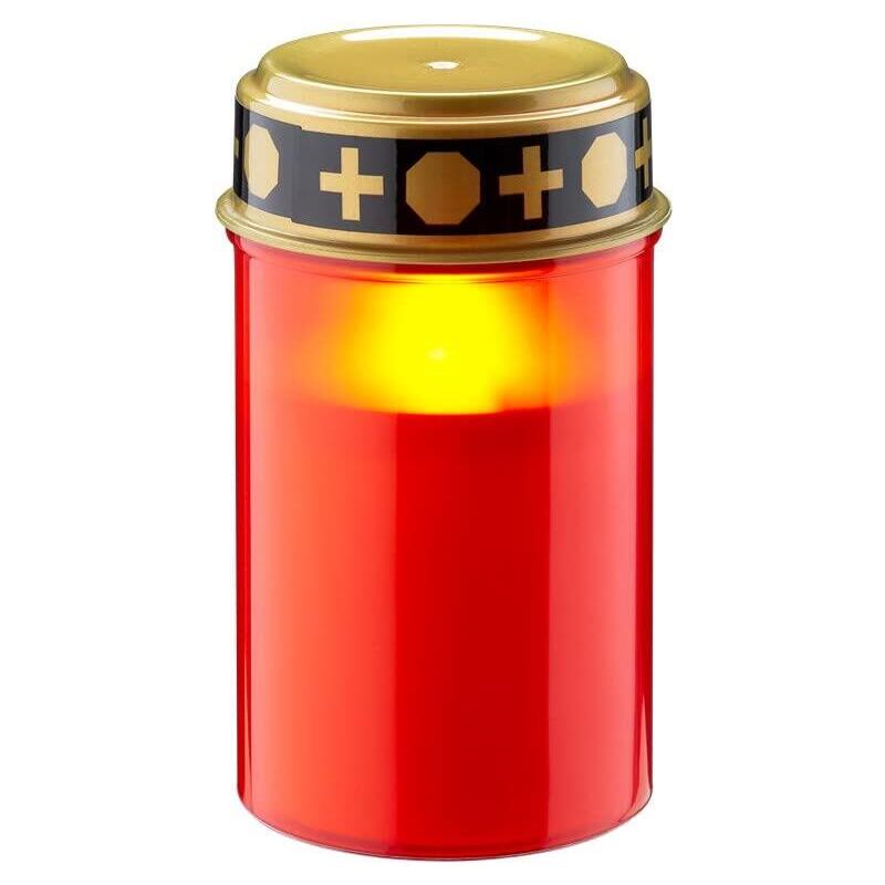 Vela Funeraria Led Con Temporizador Roja , Ip44