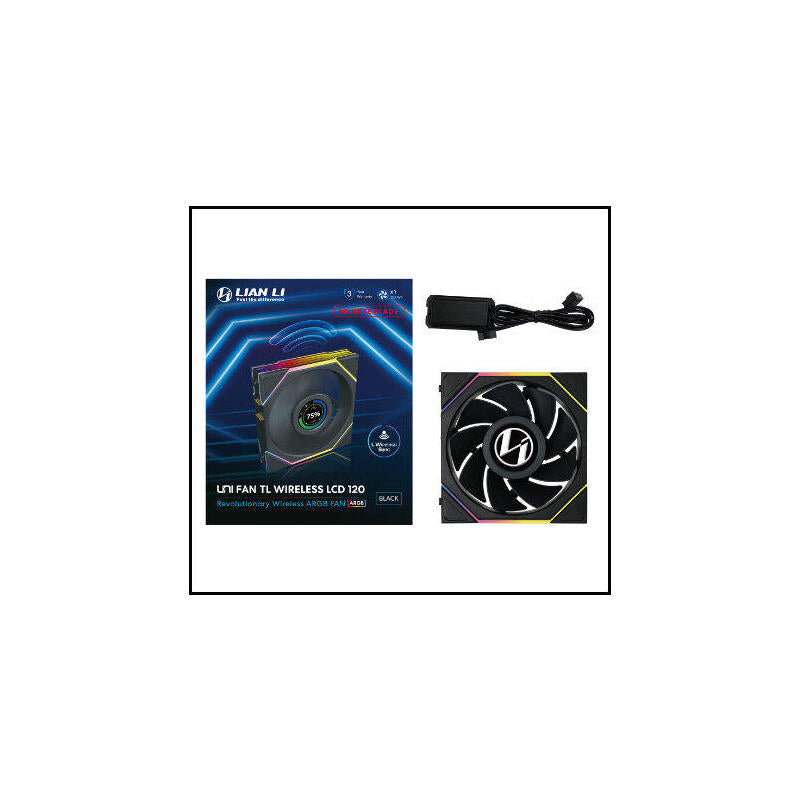Ventilador 120x120 Lian Li Unifantl-Lcd Wireless Black R