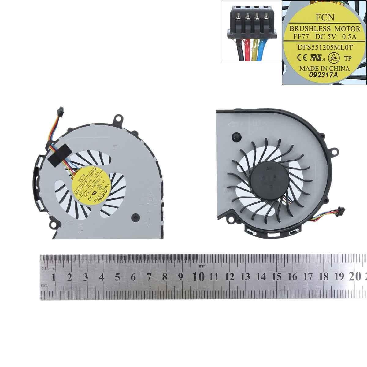 Ventilador Cpu Para Portátil Hp Pavilion 14-D032 15-D101Tx Cq15-A101 246G2
