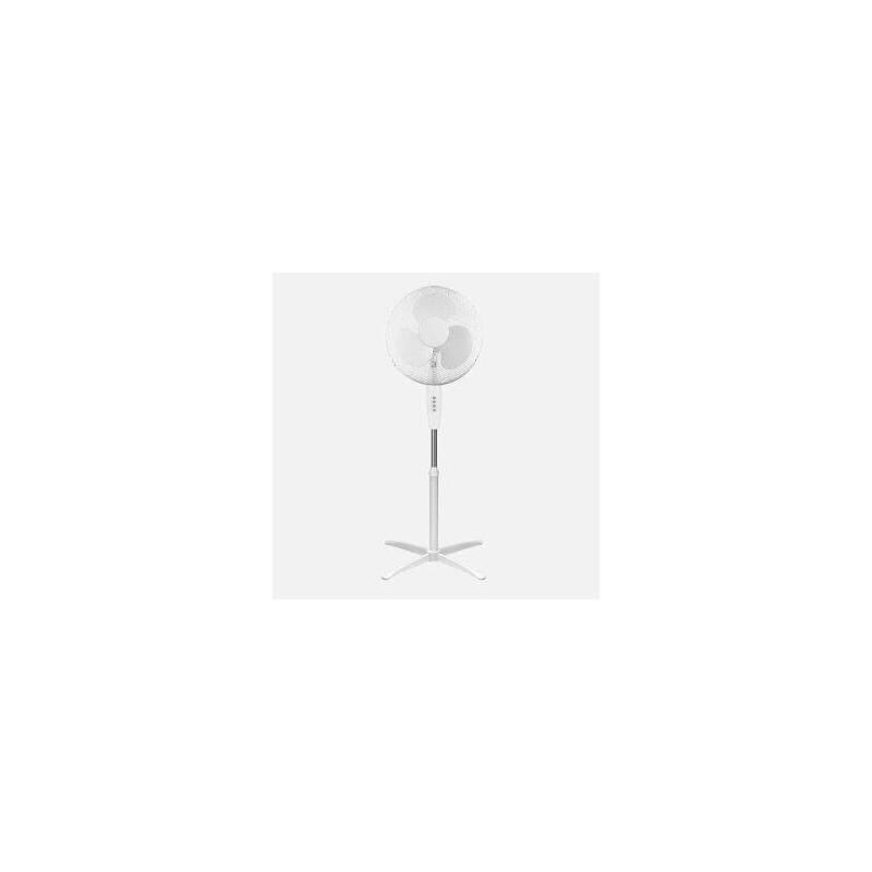 Ventilador De Pie Fabrilamp Flip 45w 3x Aspas 3x Velocidades Diametro 40cm Orientable Regulable Blan