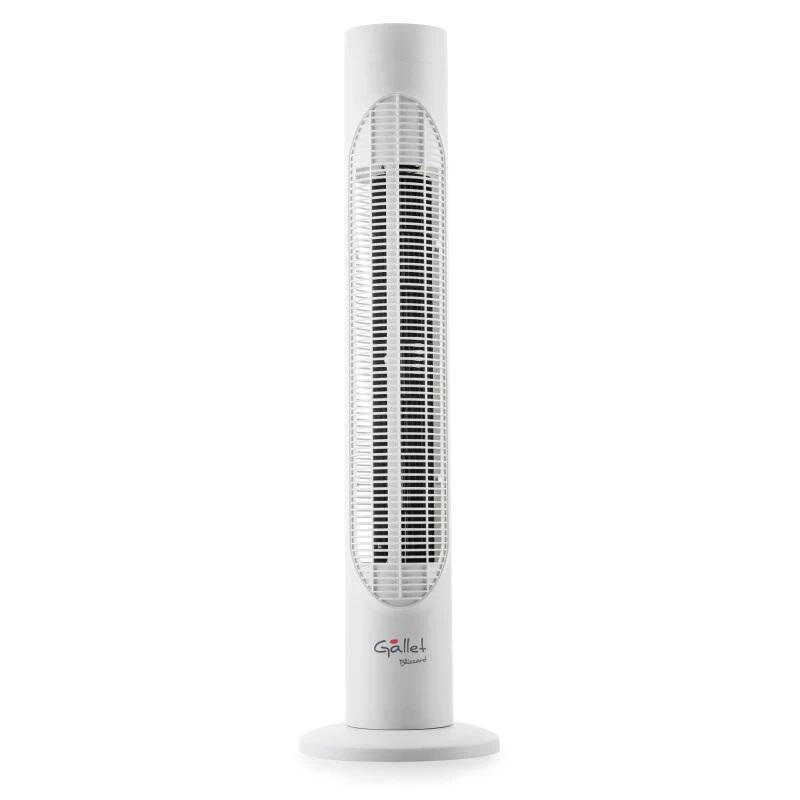 Ventilador De Torre Blizzard Gallet Galven82t, Sin Aspas, Función De Oscilación, Control Remoto, Blanco