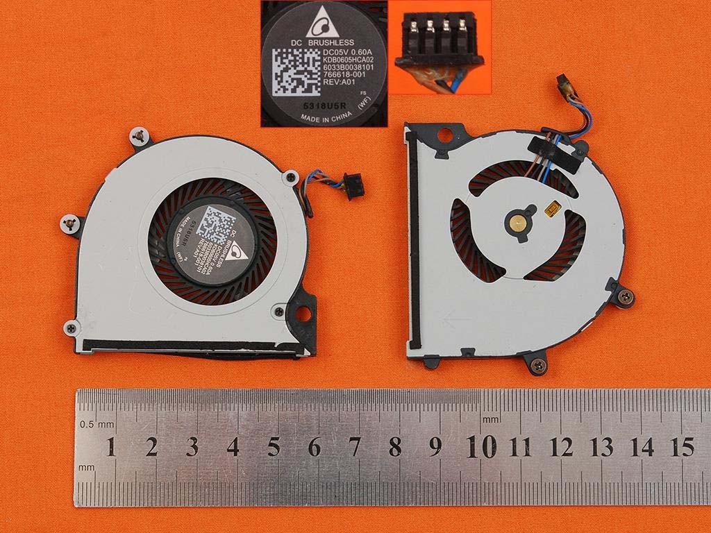 Ventilador Cpu Para Portátil Hp Pro X2 612 G1 766618-001 Kdb0605Hca02 766618-001 Kdb0605Hca02