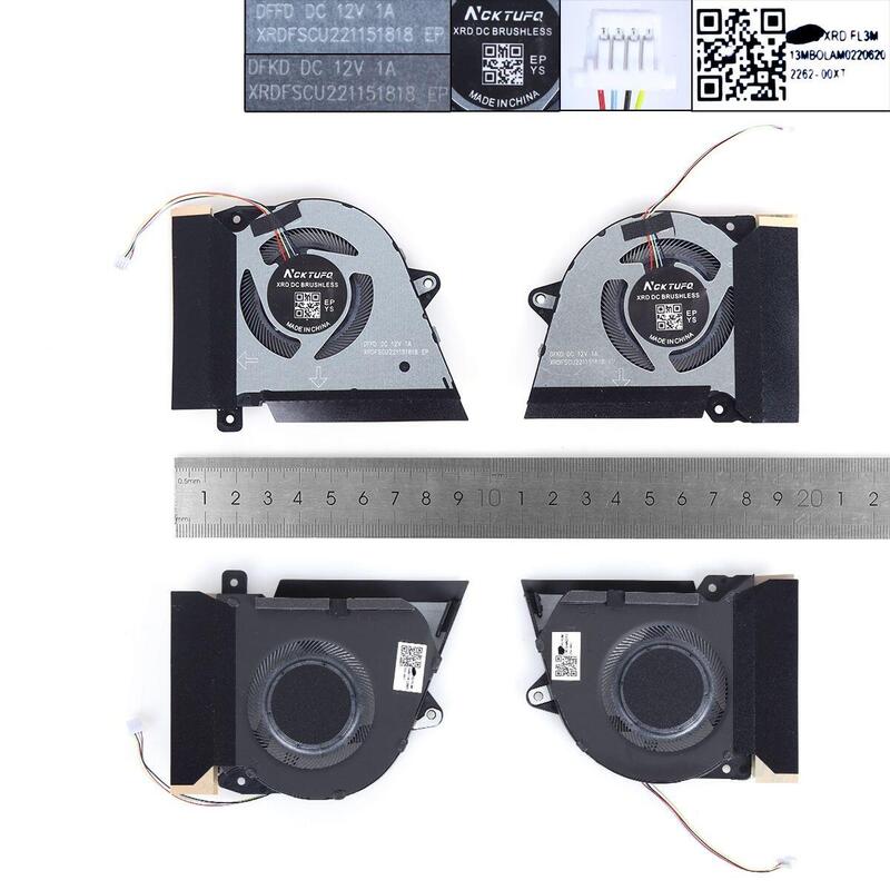 Ventilador Para Computadora Portátil Asus Ga401q Ga401qc Qe Qh Ga401qm Ga401ihr Cpu + Gpu, Copia Alta
