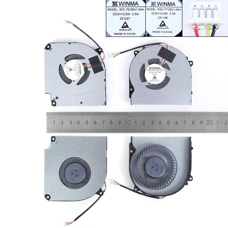 Ventilador Para Computadora Portátil Gigabyte G5 Kd Md Gd Gigabyte G7 Md Gd Aorus 7 Sb Kb Mb Cpu+Gpuorg