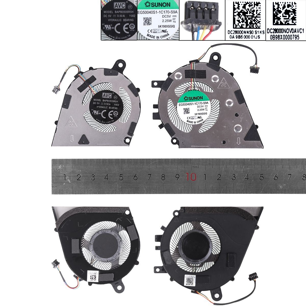 Ventilador Para Portátil Lenovo Air-14 2019 S550-14-Api S550 Ideapad Flex14 Api Eg50040S1-1C160-S9A Eg50040S1