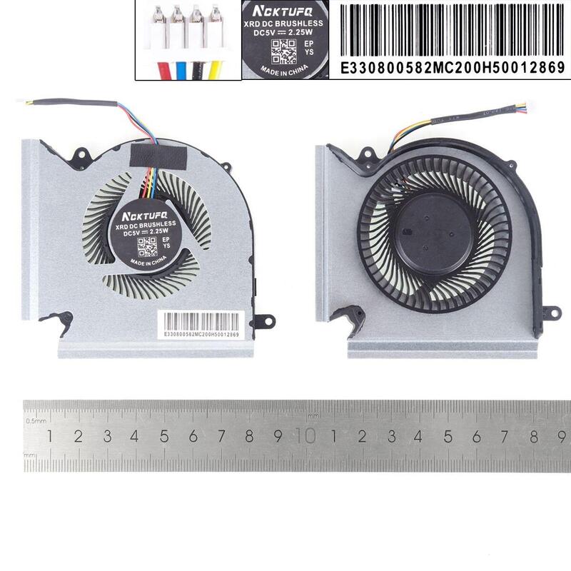 Ventilador Para Computadora Portátil Msi Ge66 Gp66 Gl66 Ms 1541 1542 N453 N454l+R Copia Alta