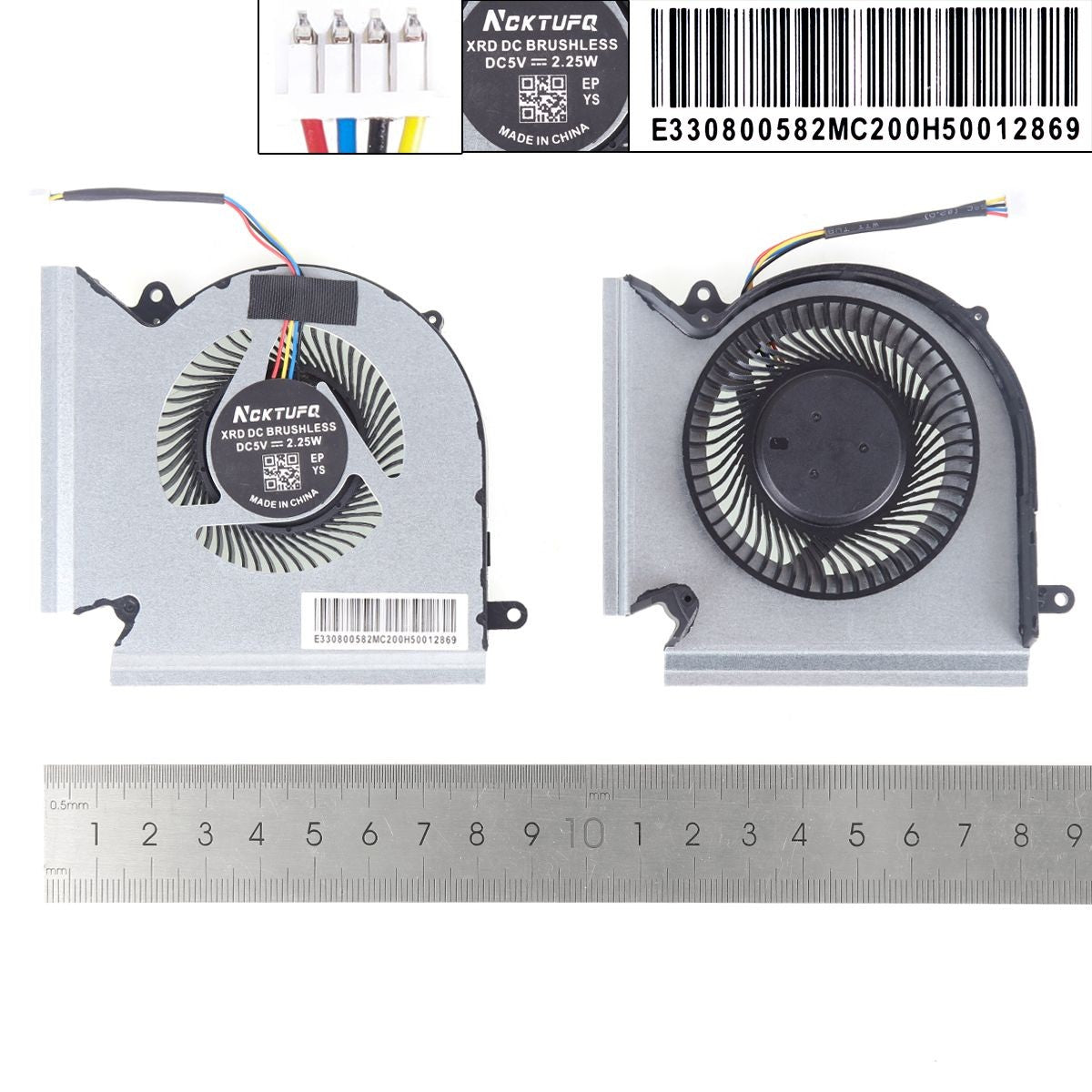 Ventiladores Cpu + Gpu Para Portátil Msi Ge66 Gp66 Gl66 Ms-1541 1542 N453 N454
