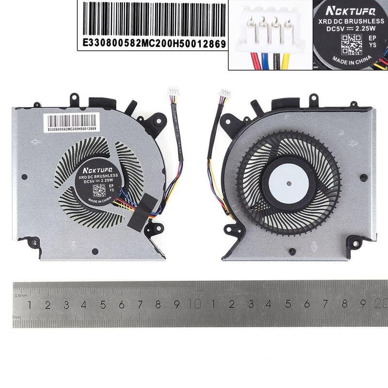 Ventilador Para Computadora Portátil Msi Gf66 Gl66 Ms 1581 N459 N460 Cpu, Copia Alta
