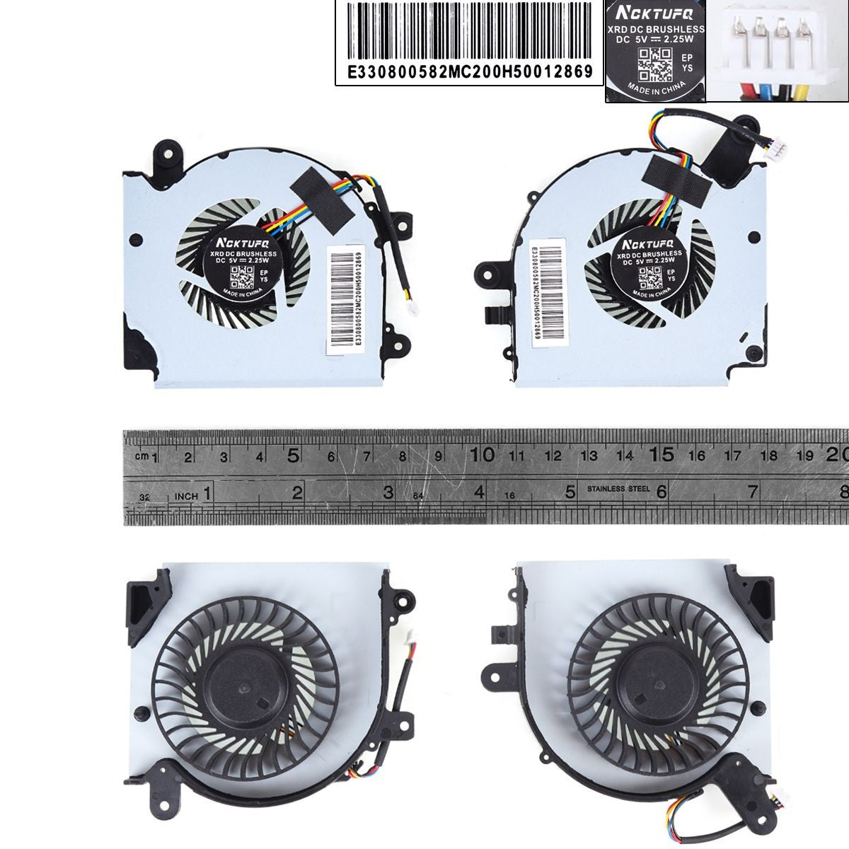 Ventiladores Para Portátil Msi Gf75 Ms-17F1 17F2 17F4 17F5 N415 N416