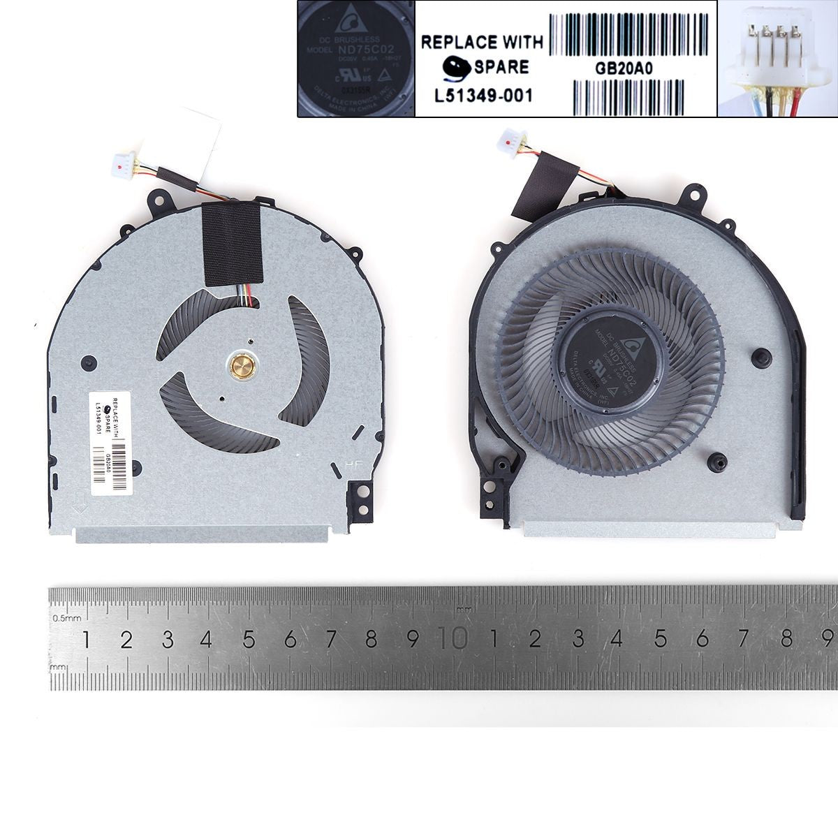 Ventilador Para Portátil Hp 14-Dh1036Tx 14M-Dh Tpn-W139